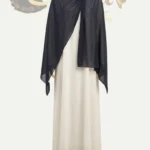 Luxury Georgette Stoler  (Black Color)