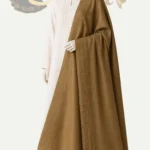 Luxury Neno Fabric Shawl (with Sequence Border Detailing) Beige